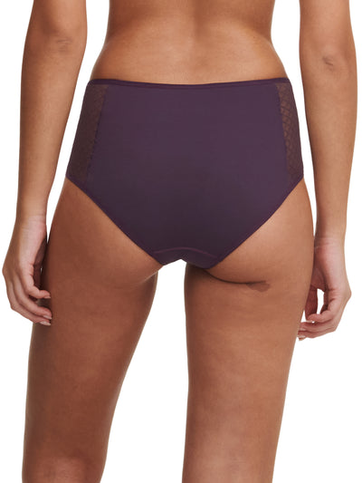 Chantelle Norah Chic High-waisted Full brief Aubergine