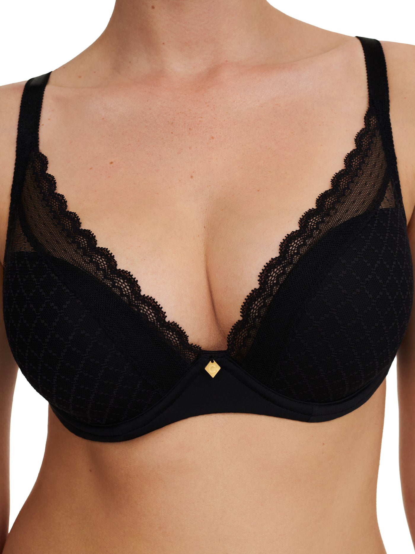 Chantelle Norah Chic Plunge T-shirt Bra Black