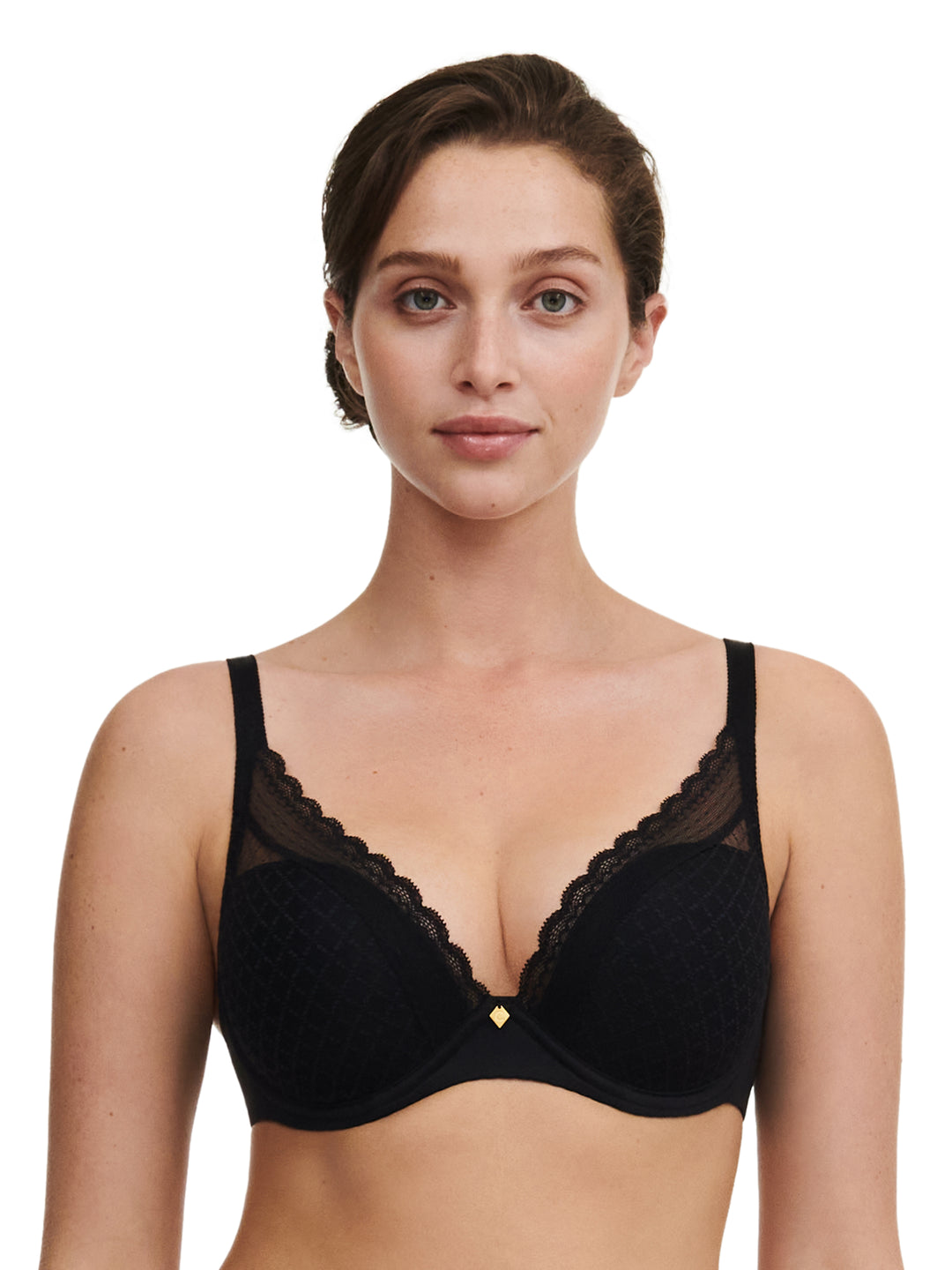 Chantelle Norah Chic Plunge T-shirt Bra Black – Birger Jarls Under