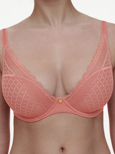 Chantelle Norah Chic Plunge T-shirt Bra Rose canyon