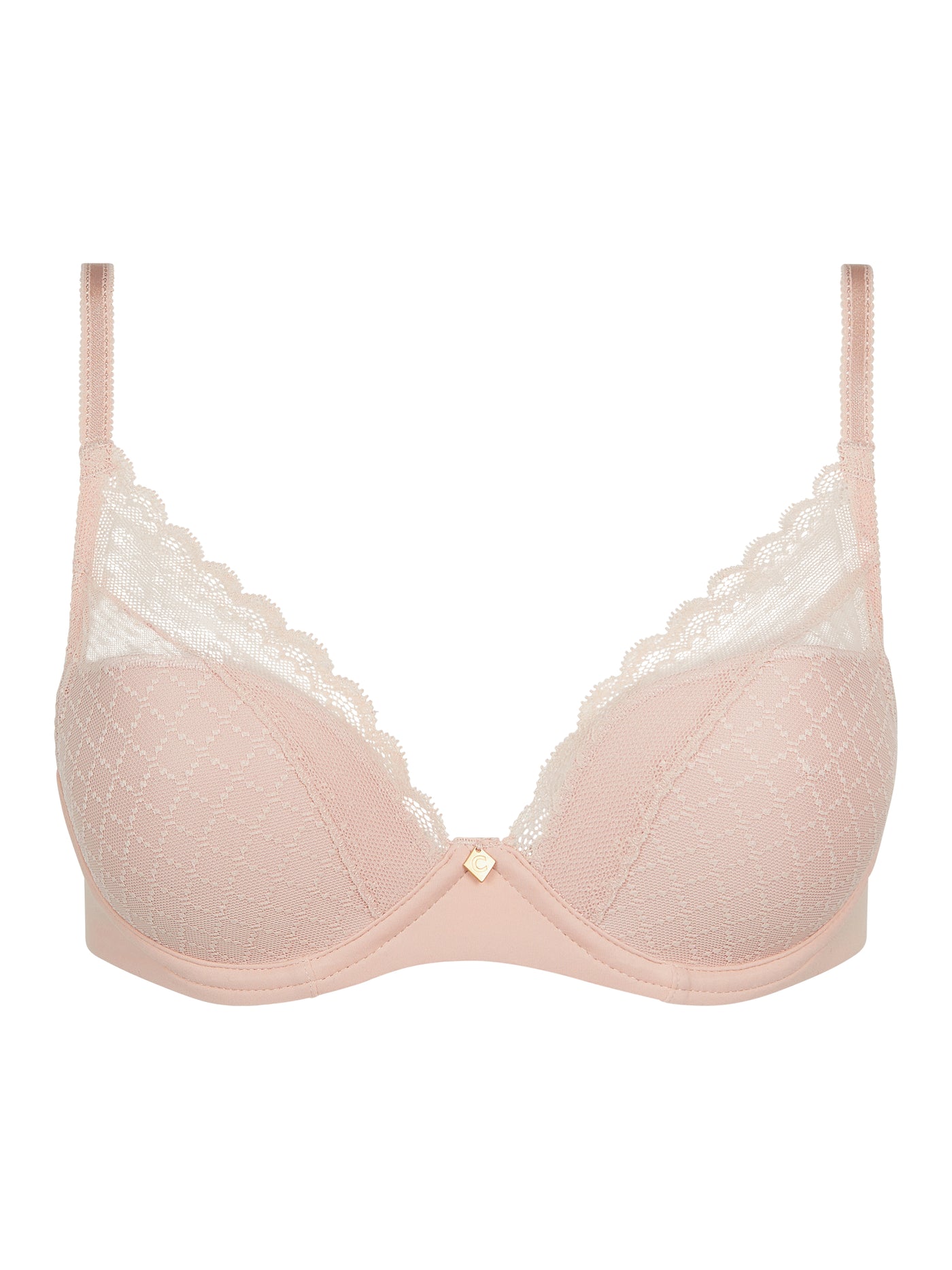 Chantelle Norah Chic Plunge T-shirt Bra Dusky Pink