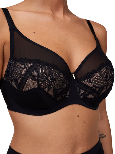 Chantelle Orangerie Dream Very Covering Bra Black