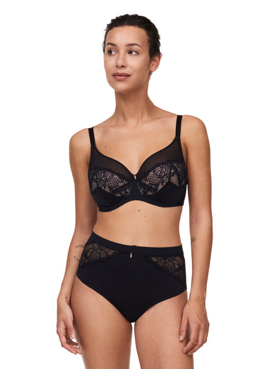 Chantelle Orangerie Dream High-Waisted Full Brief Black