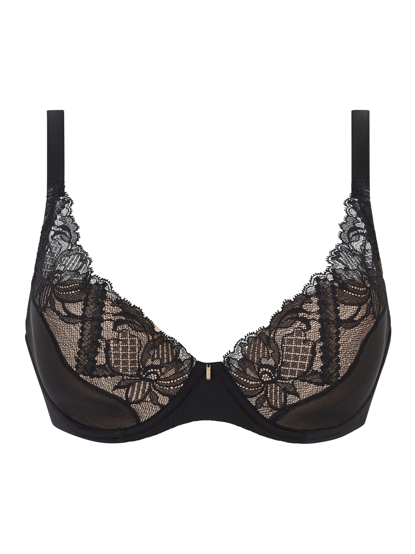 Chantelle Orangerie Dream Plunge T-shirt Bra Black