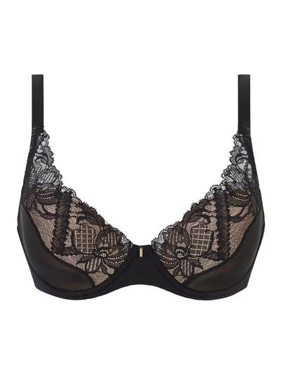 Chantelle Orangerie Dream Plunge T-shirt Bra Black