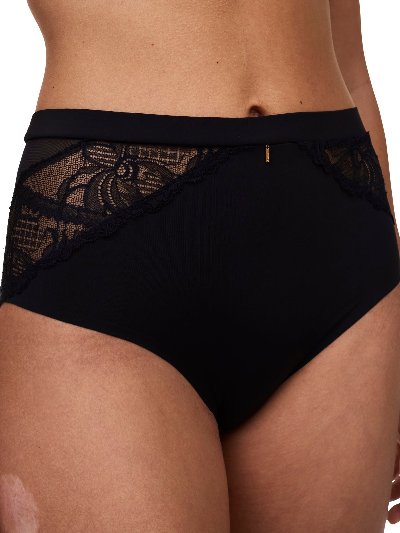 Chantelle Orangerie Dream High-Waisted Full Brief Black