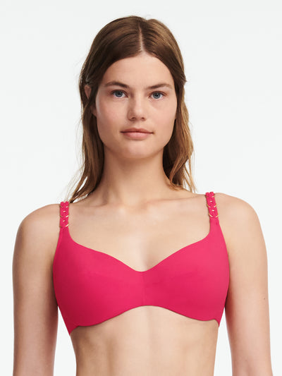 Chantelle Beachwear Emblem full cup wire bra Cybele Pink