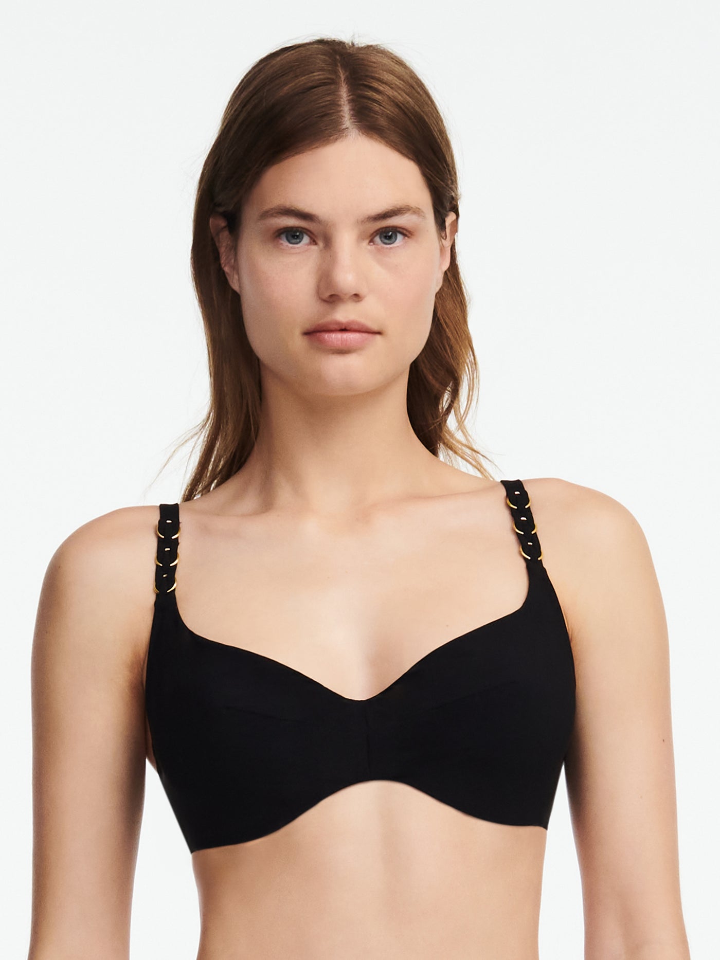 Chantelle Beachwear Emblem full cup wire bra Black