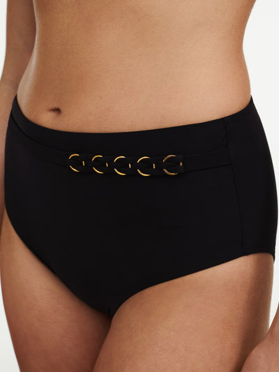 Chantelle Beachwear Emblem high waist bottom Black