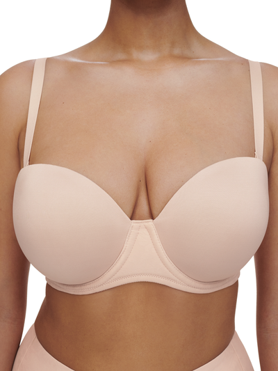 Chantelle Comfort Chic Bandeau t-shirt bra Dusky Pink