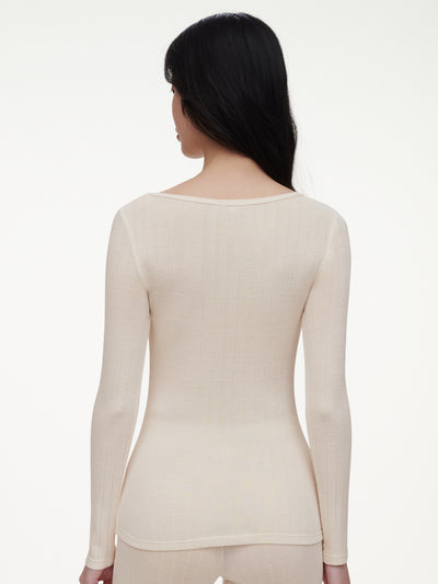 Chantelle Thermo Comfort T-shirt Longsleeve Talc