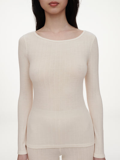 Chantelle Thermo Comfort T-shirt Longsleeve Talc