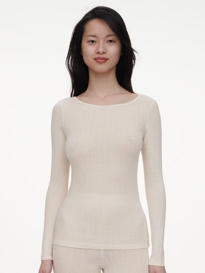 Chantelle Thermo Comfort T-shirt Longsleeve Talc