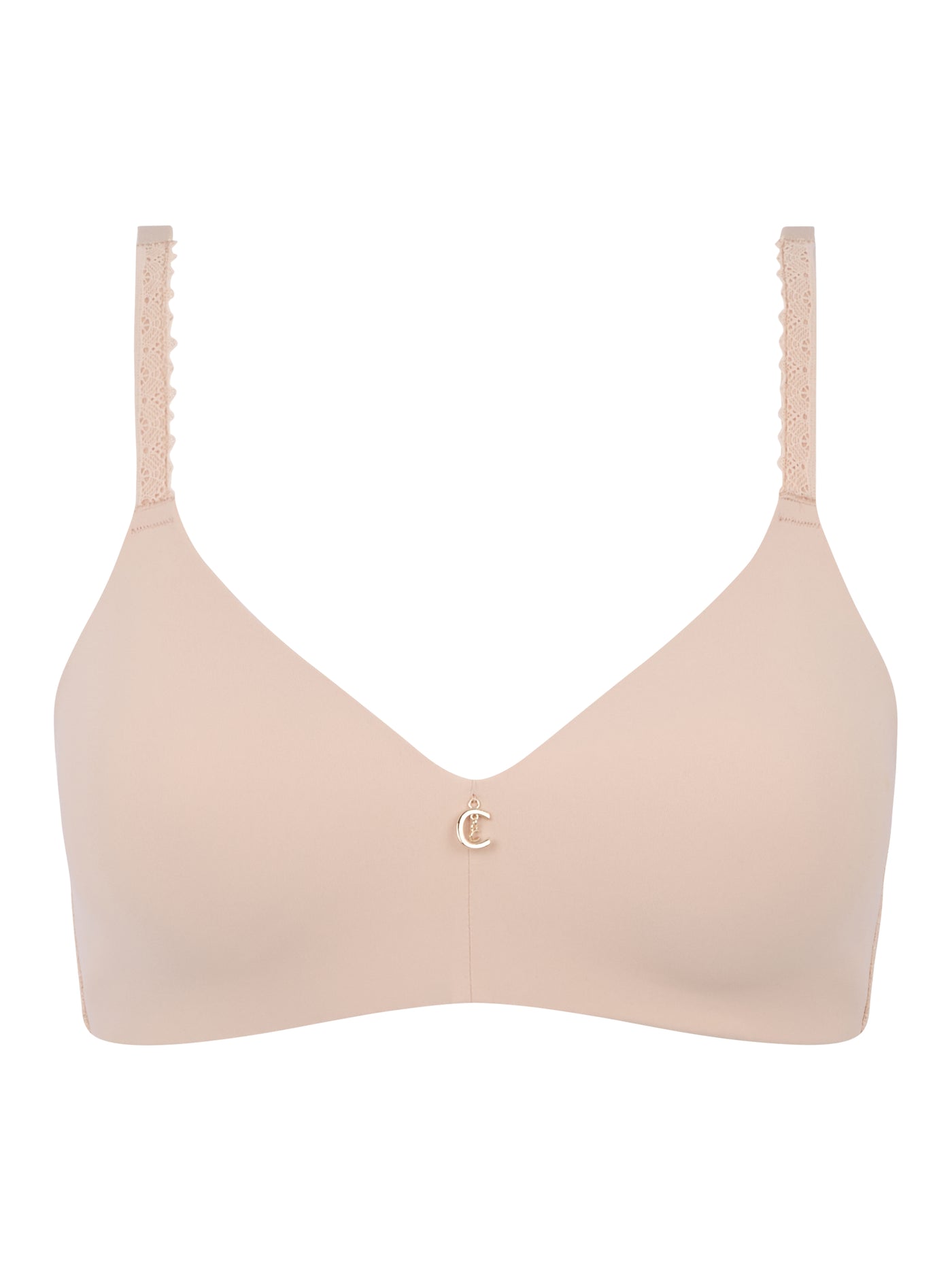 Chantelle Romance Wirefree Support T-shirt Bra Golden Beige
