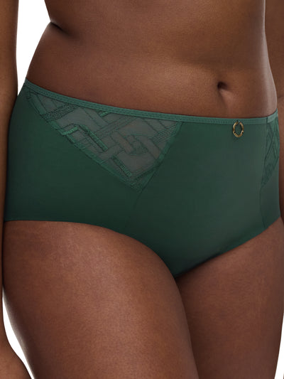 Chantelle Graphic Support High Waisted Full Brief Empire Green
