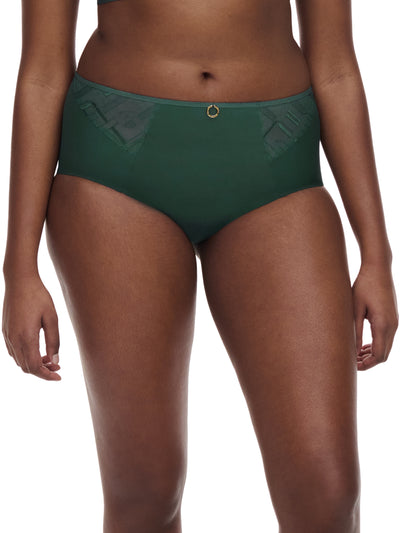 Chantelle Graphic Support High Waisted Full Brief Empire Green