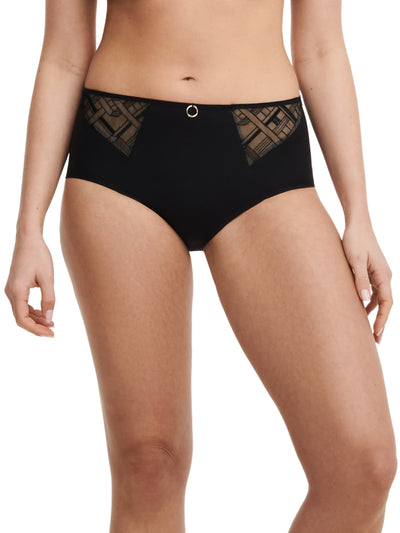 Chantelle Graphic Support High Waisted Full Brief Black