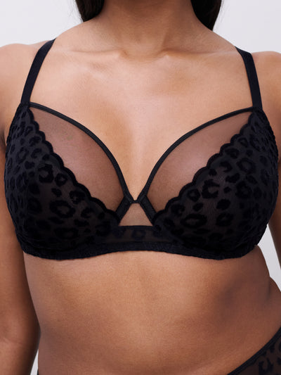 Chantelle Pulp Girls Covering Underwired Bra Black