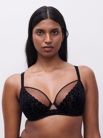 Chantelle Pulp Girls Covering Underwired Bra Black