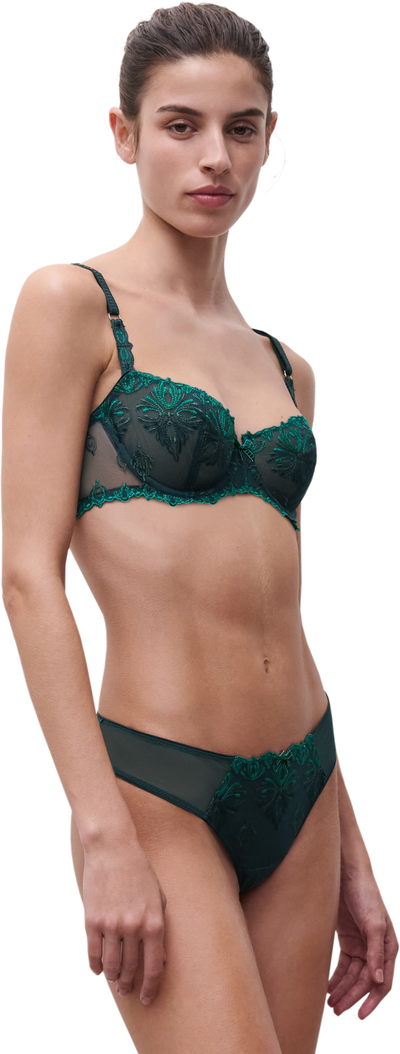 Chantelle Champs Elysees Balconette Bra Vert Eden