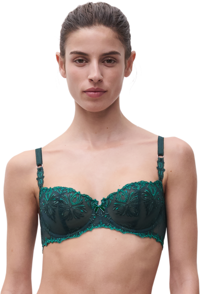 Chantelle Champs Elysees Balconette Bra Vert Eden