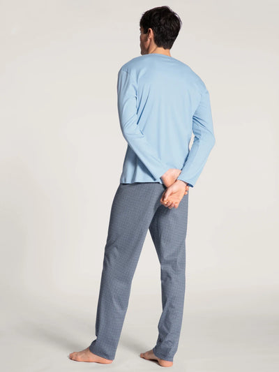 Calida Nightwear Basic Comfort Fit Relax Choice Pyjama Placid Blue