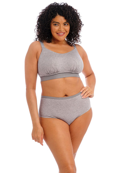 Elomi Downtime Grey Marl Non Wired Bralette Grey Marl