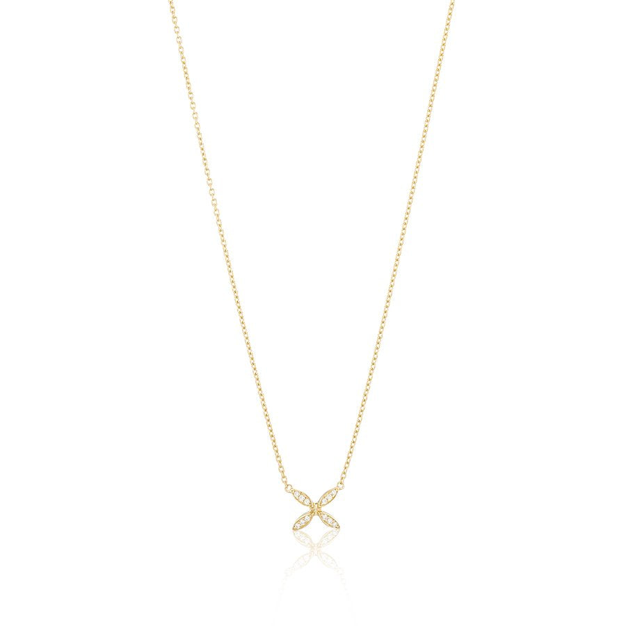 Carolina Gynning Sparkling Ellipse mini guldpläterat halsband