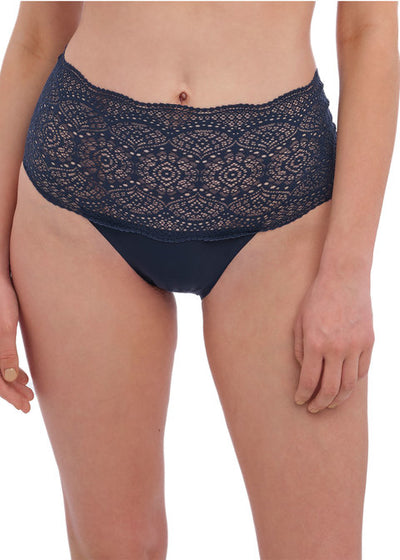 Fantasie Lace Ease Invisible Stretch lace brief Navy