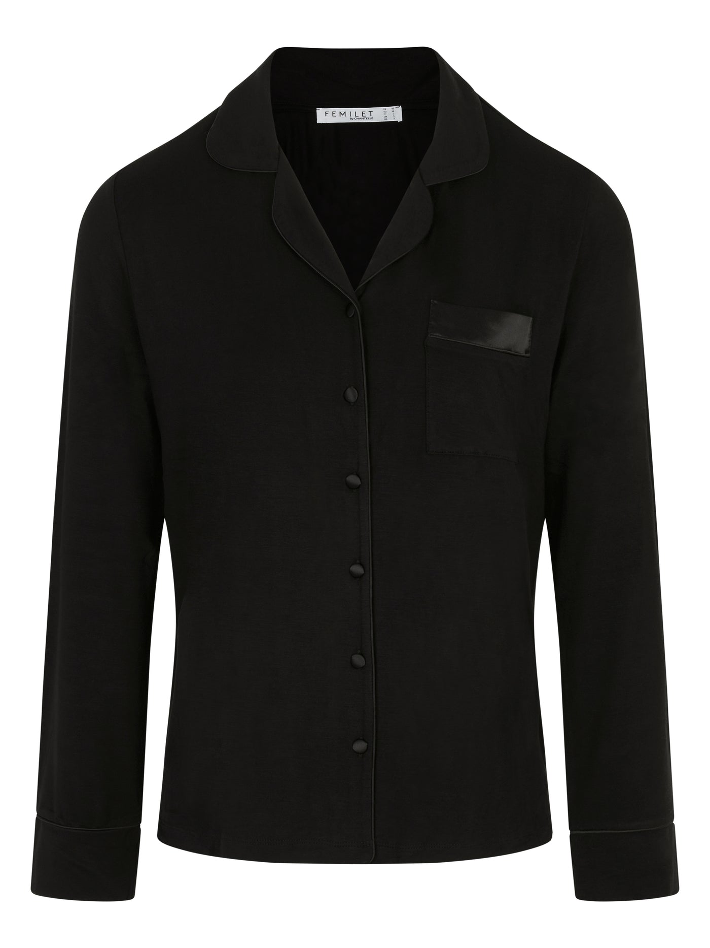 Chantelle Daisy T-shirt Long sleeves Black