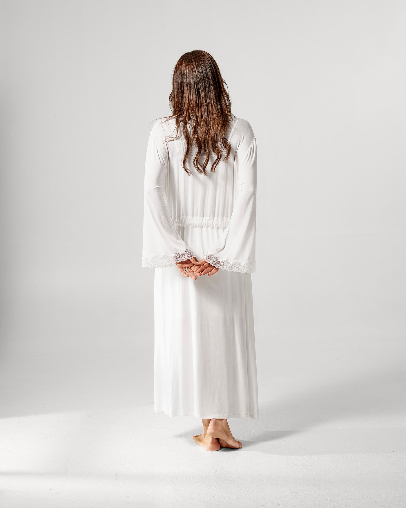 Pearl Design Stockholm Holiday Diana long Robe Off-white