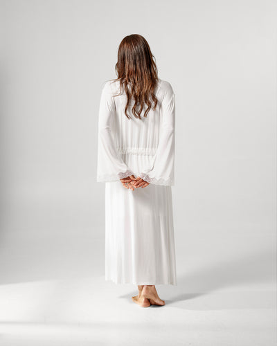 Pearl Design Stockholm Holiday Diana long Robe Off-white