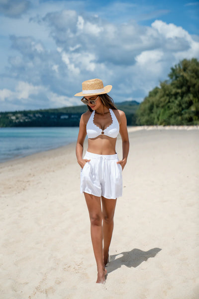 Kaanda Beach Life Minnie Shorts White