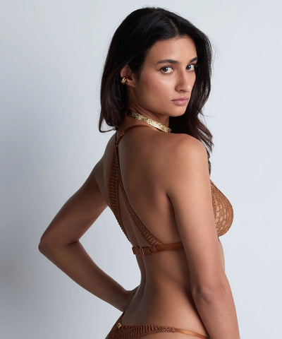 Aubade Stardust Dream Bralette Amber Gold