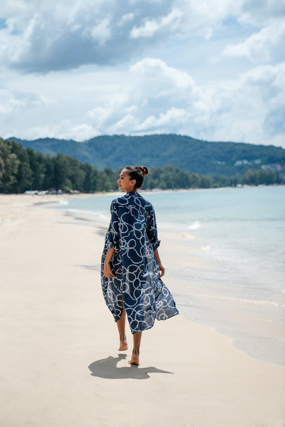 Kaanda Beach Life Skjortklänning In the Navy