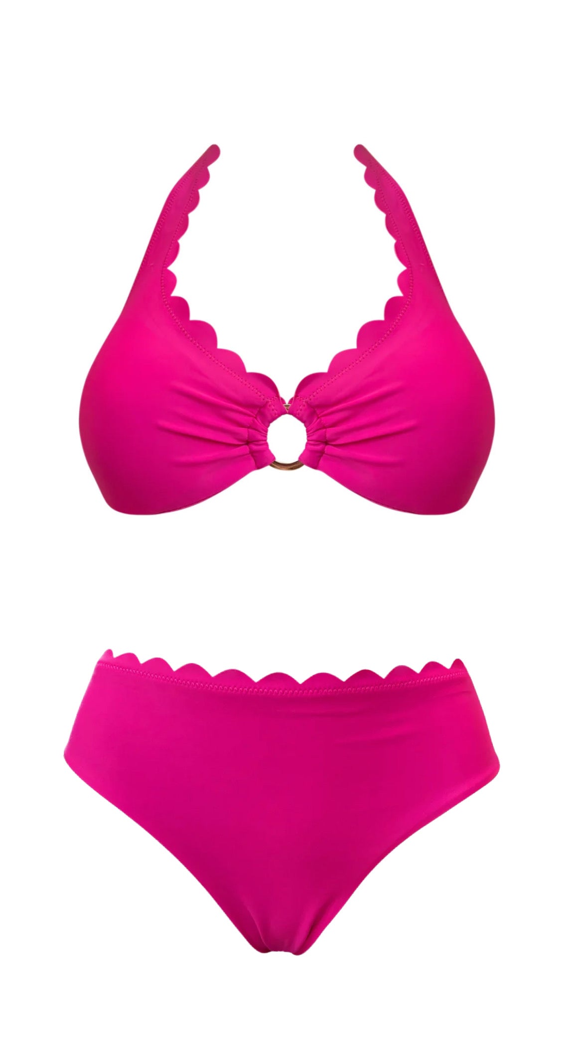Kaanda Beach life Venus underwire halter bikini pink