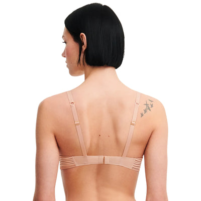Chantelle X Impulse Plunge underwire bra Beige