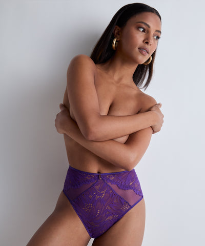 Aubade Flowermania High-waist brief Purple