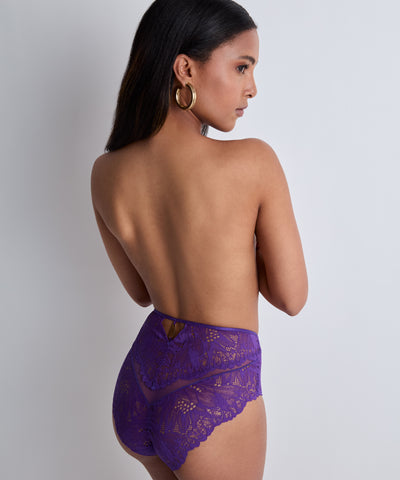 Aubade Flowermania High-waist brief Purple