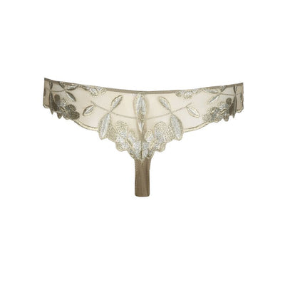 Marie Jo Agnes Thong Golden Olive