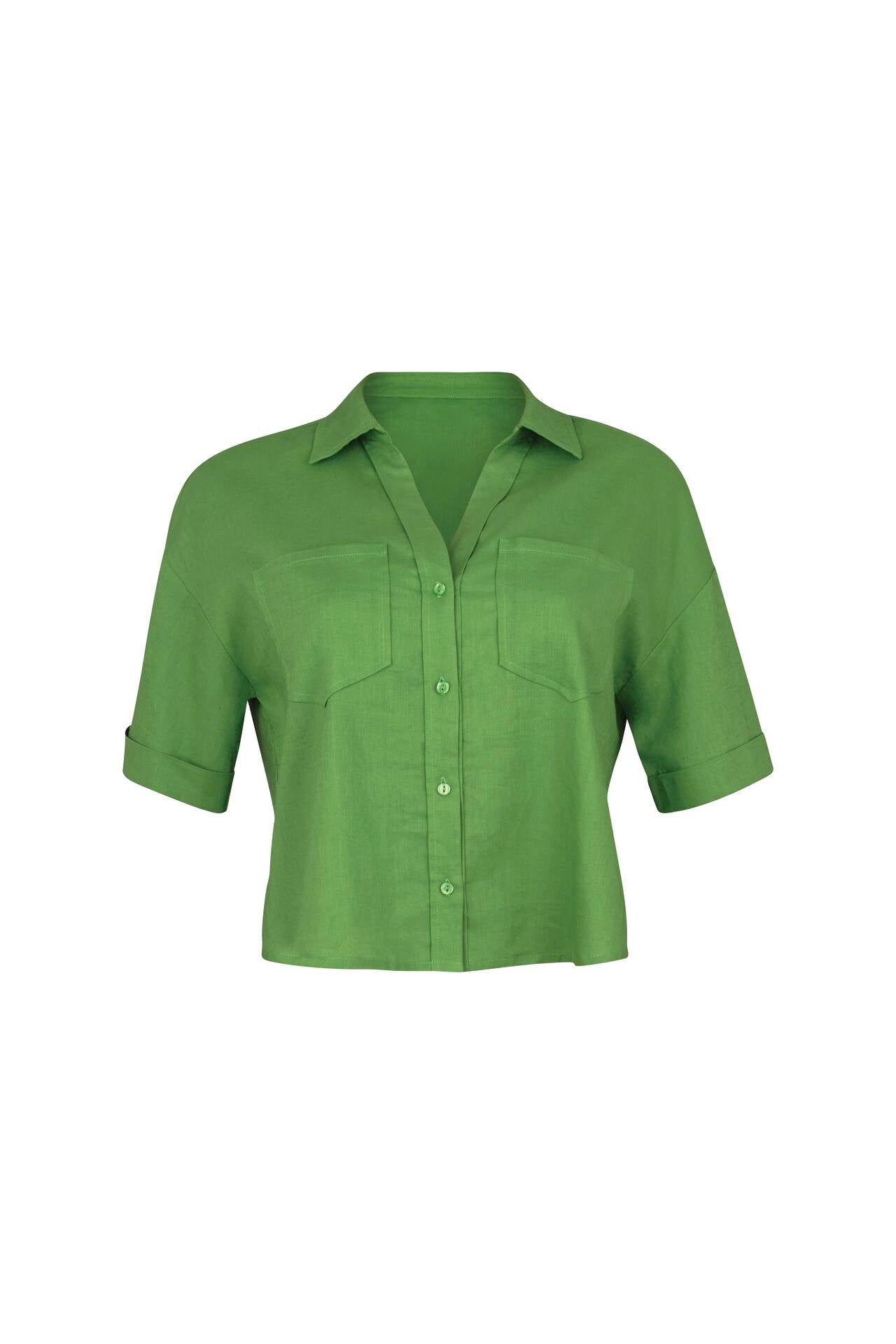 Rosa Faia Beachwear Kitts Blouse Apple