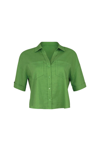 Rosa Faia Beachwear Kitts Blouse Apple