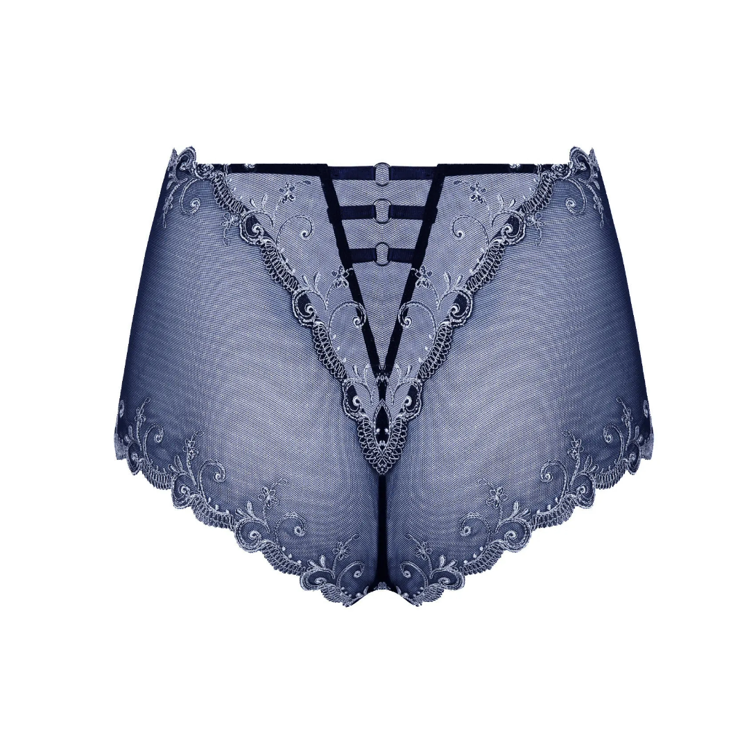 Lise Charmel Deesse en glam Shorty Marine Argent