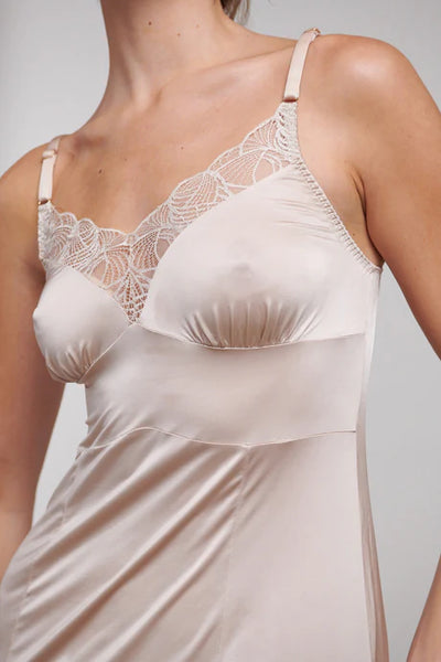 Chambres Natalie Slip Dress Champange