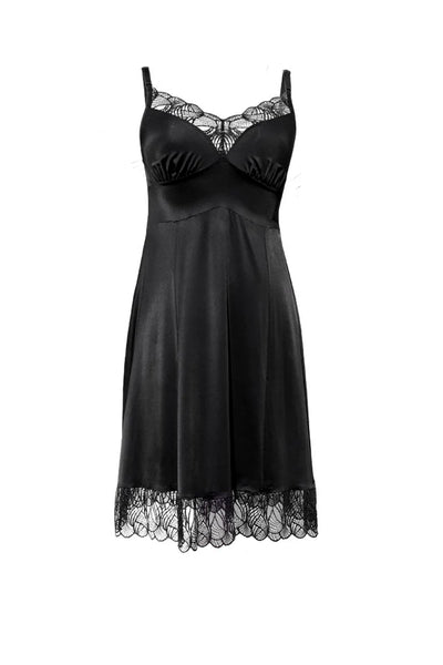 Chambres Natalie Slip Dress Black