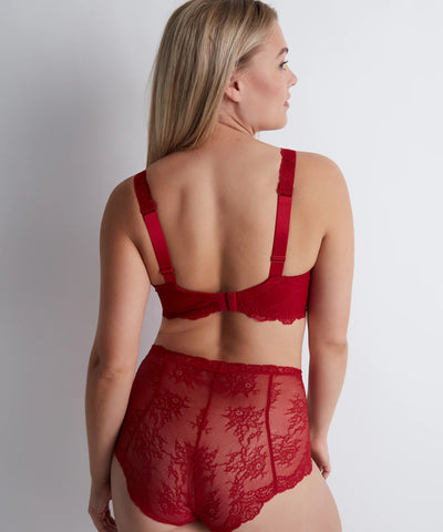 Aubade Danse Des Sens triangle plunge bra Irresistible Red