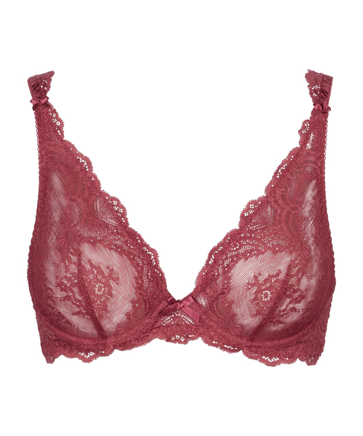 Aubade Danse Des Sens Triangle Plunge Bra Mulberry