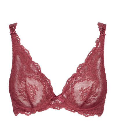 Aubade Danse Des Sens Triangle Plunge Bra Mulberry