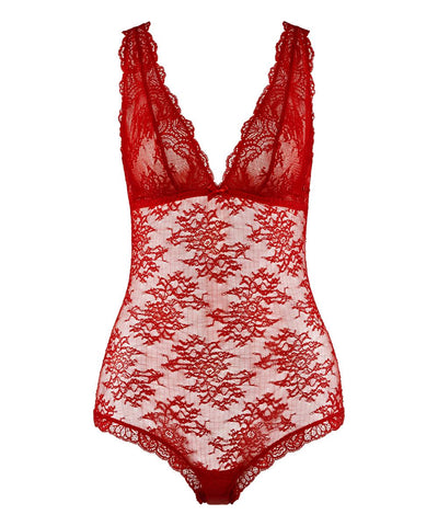 Aubade Danse des sens all lace body Irresistible Red