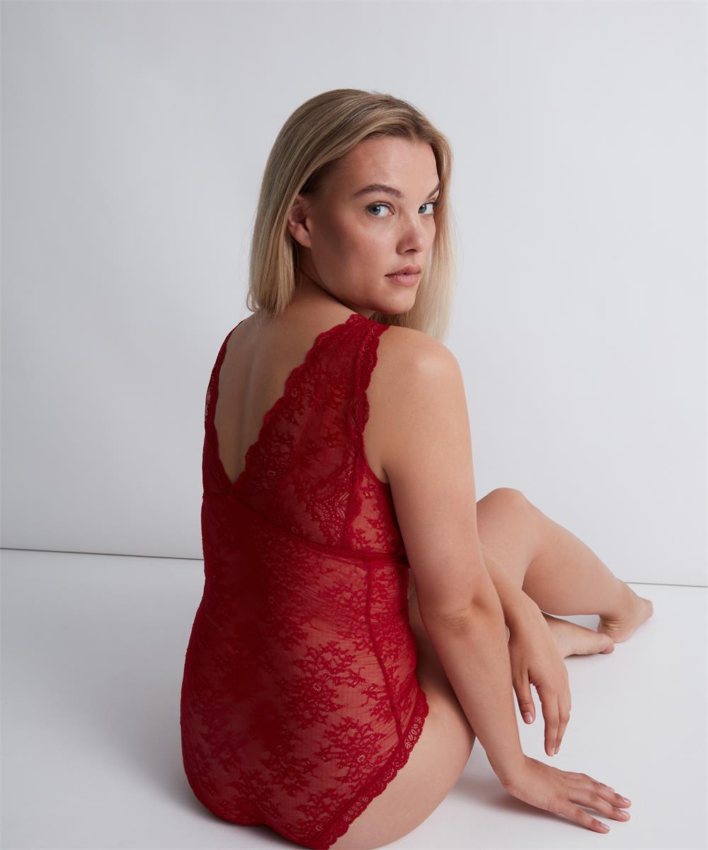 Aubade Danse des sens all lace body Irresistible Red